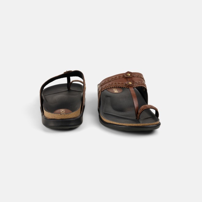 Mochi Men Tan Ethnic Kolhapuris (SKU: 16-1265-23-45)
