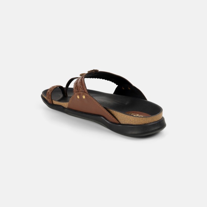Mochi Men Tan Ethnic Kolhapuris (SKU: 16-1265-23-45)