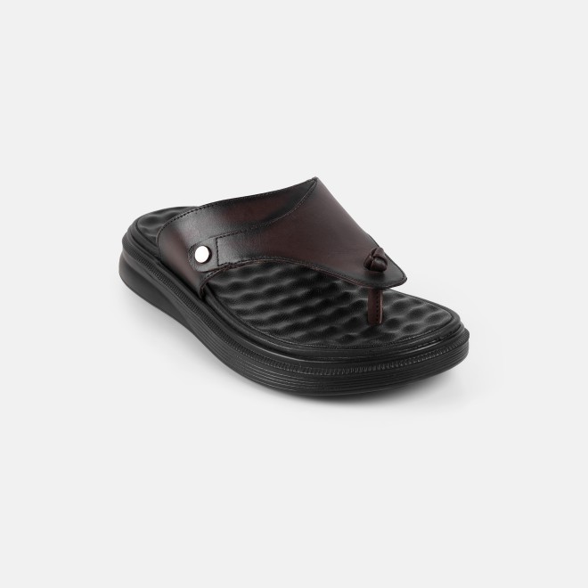 Mochi Men Brown Casual Slip Ons