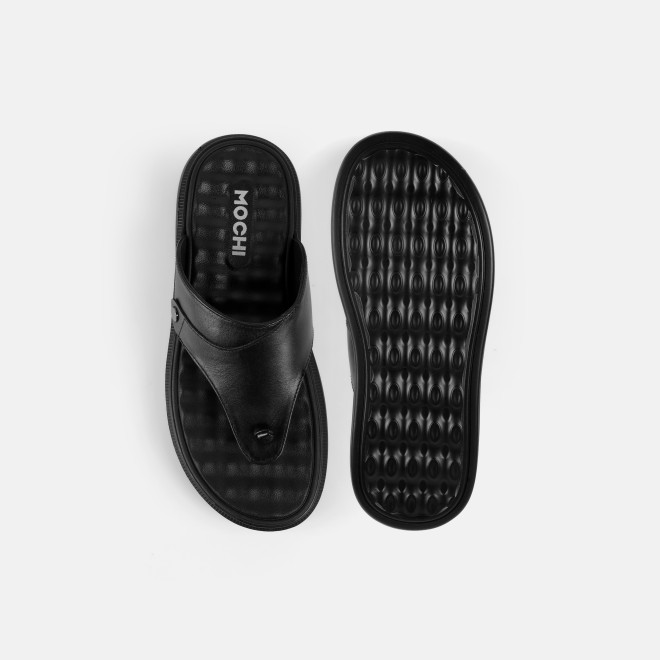 Mochi Men Black Casual Slip Ons (SKU: 16-1286-11-40)