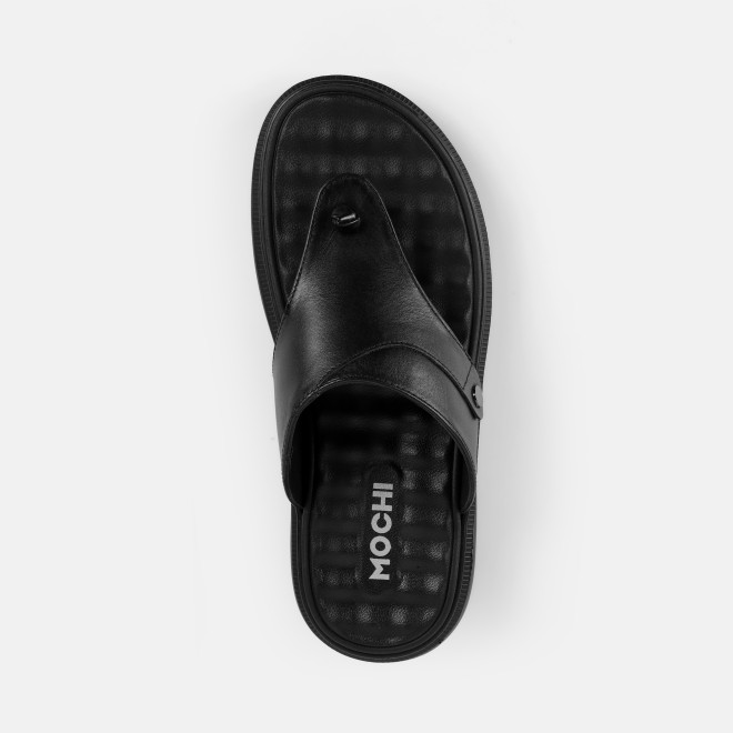 Mochi Men Black Casual Slip Ons (SKU: 16-1286-11-40)
