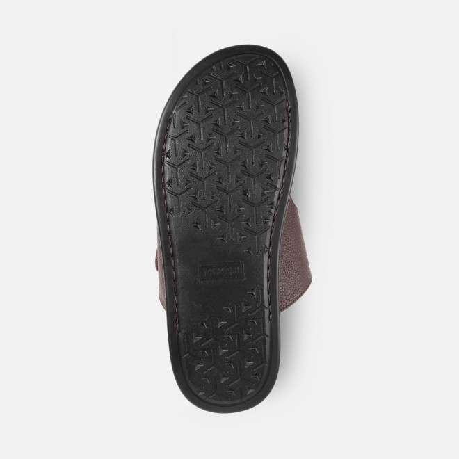 Mochi Men Brown Casual Slippers (SKU: 16-1287-12-42)