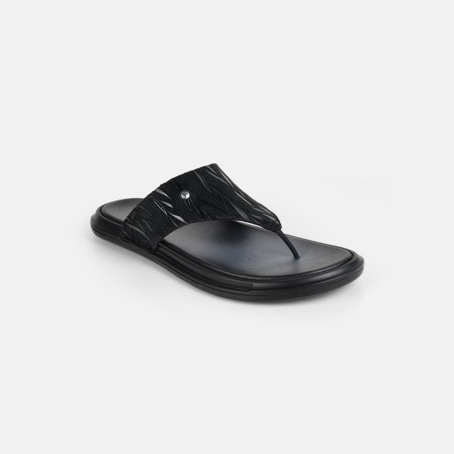 Mochi Men Black Casual Slippers (SKU: 16-1299-11-40)