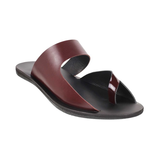 Mochi Men Wine Casual Slippers (SKU: 16-130-58-40)