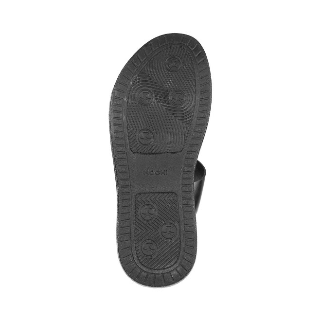 Mochi Men Black Casual Slippers (SKU: 16-130-11-40) Mochi Men Black Casual Slippers (SKU: 16-130-11-40)