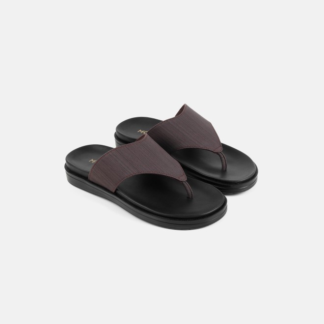Mochi Men Brown Casual Slippers (SKU: 16-1300-12-39)