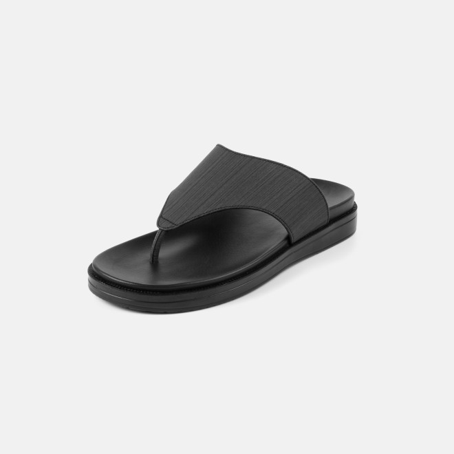 Mochi Men Black Casual Slippers (SKU: 16-1300-11-42)