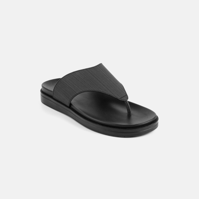 Mochi Men Black Casual Slippers (SKU: 16-1300-11-42)