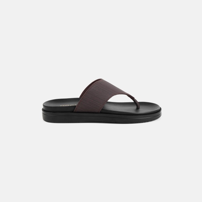 Mochi Men Brown Casual Slippers (SKU: 16-1300-12-39)
