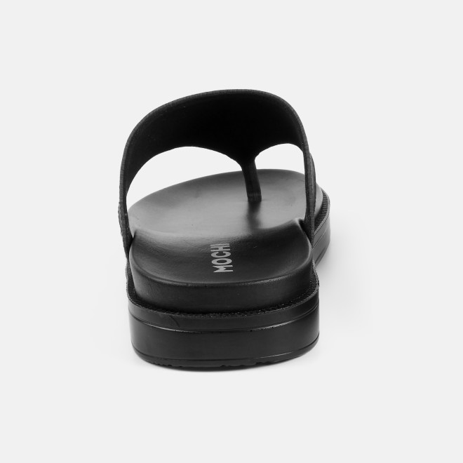 Mochi Men Black Casual Slippers (SKU: 16-1300-11-42)