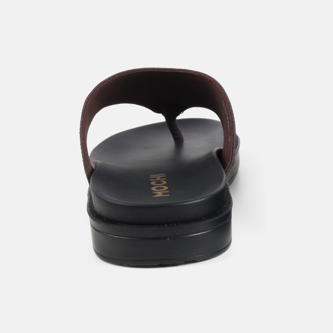 Mochi Men Brown Casual Slippers (SKU: 16-1300-12-39)
