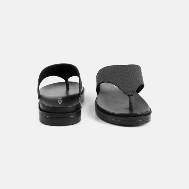 Mochi Men Black Casual Slippers (SKU: 16-1300-11-42)