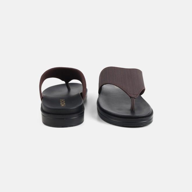 Mochi Men Brown Casual Slippers (SKU: 16-1300-12-39)