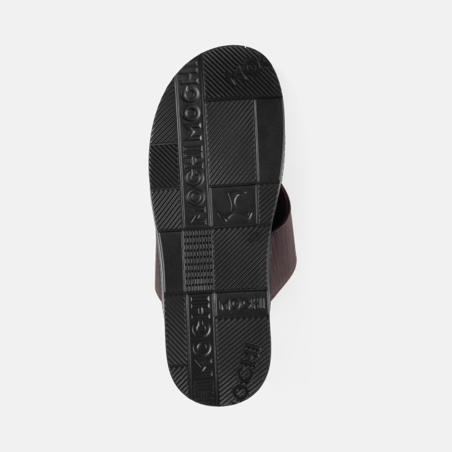 Mochi Men Brown Casual Slippers (SKU: 16-1300-12-39)