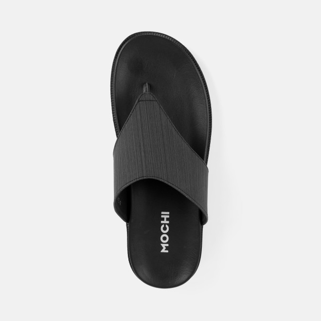 Mochi Men Black Casual Slippers (SKU: 16-1300-11-42)