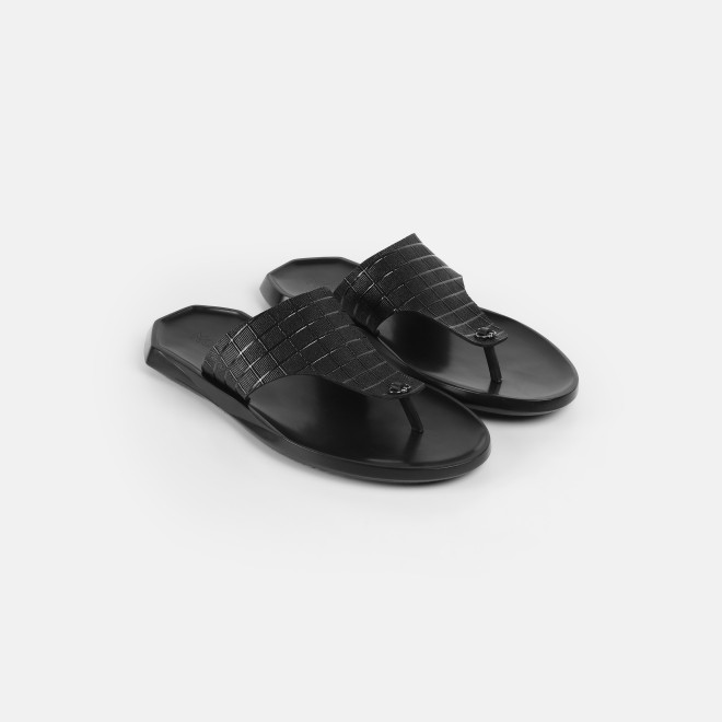 Mochi Men Black Casual Slippers (SKU: 16-1314-11-40) Mochi Men Black Casual Slippers (SKU: 16-1314-11-40)
