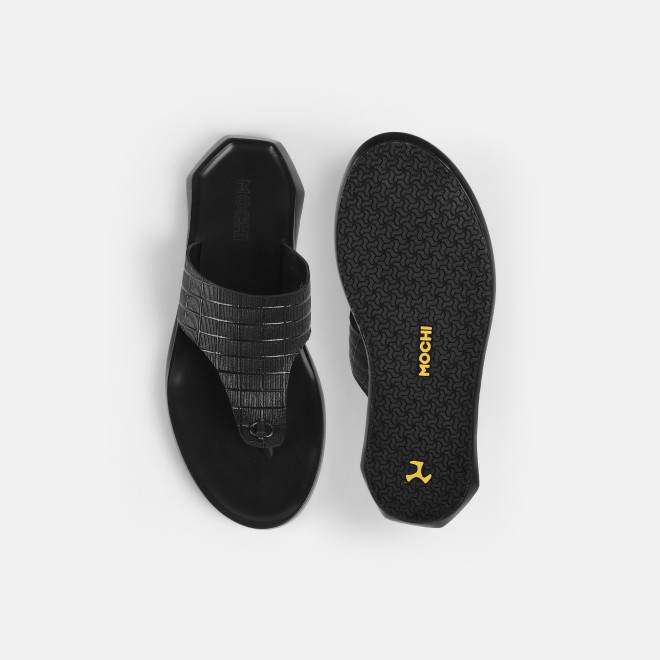 Mochi Men Black Casual Slippers (SKU: 16-1314-11-40) Mochi Men Black Casual Slippers (SKU: 16-1314-11-40)
