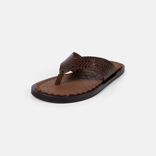 Mochi Men Brown Casual Slippers (SKU: 16-1317-12-40)