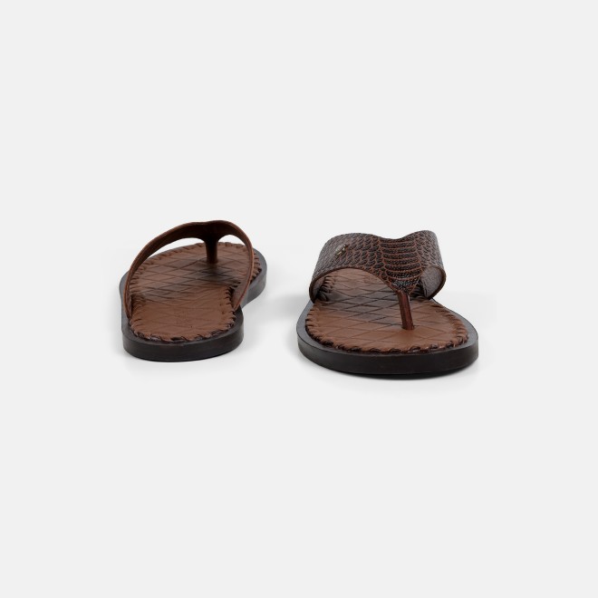 Mochi Men Brown Casual Slippers (SKU: 16-1317-12-40)