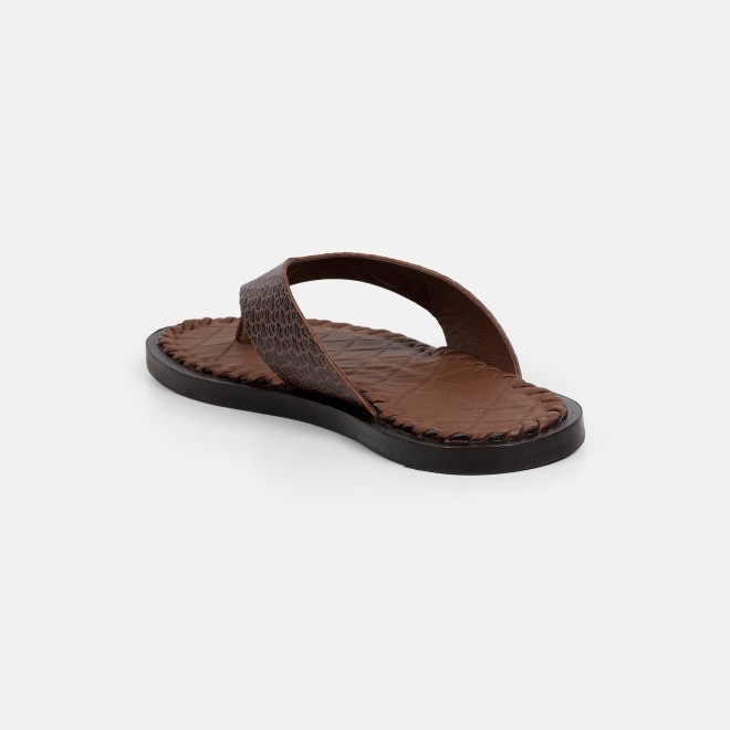 Mochi Men Brown Casual Slippers (SKU: 16-1317L-12-46)