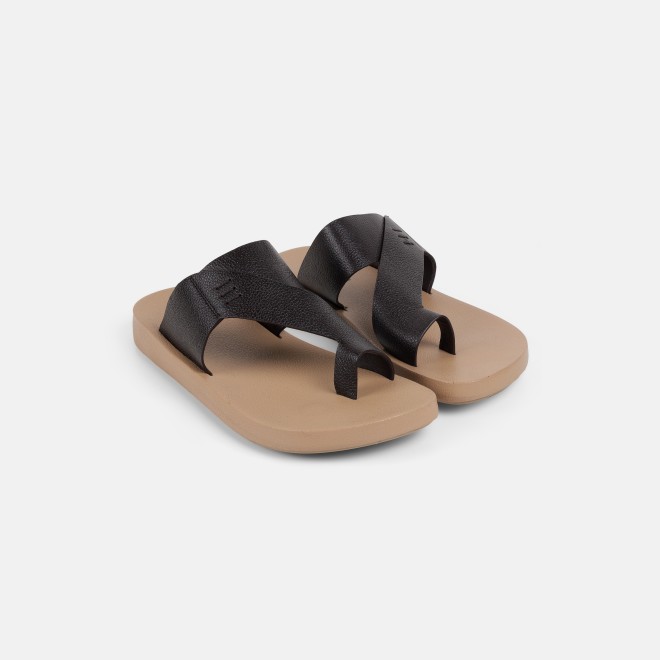 Mochi Men Brown Casual Slippers (SKU: 16-1319-12-40)