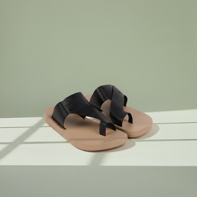 Mochi Men Brown Casual Slippers