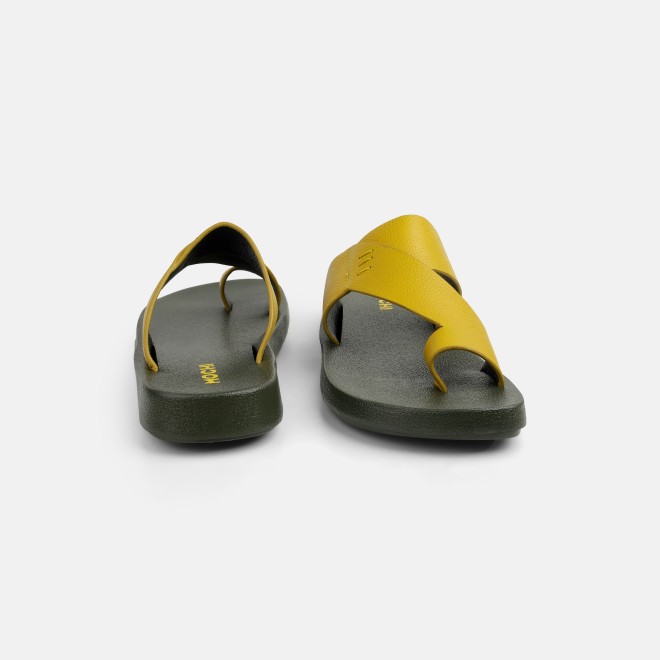 Mochi Men Yellow Casual Slippers (SKU: 16-1319-33-40)