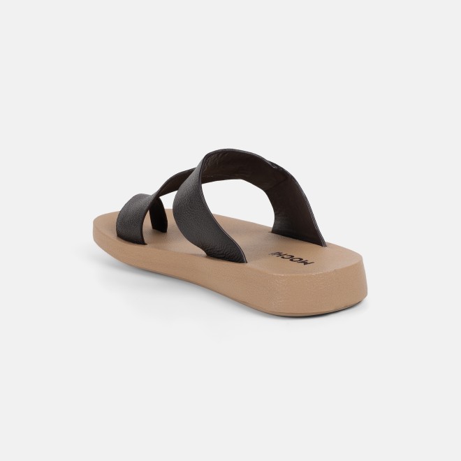 Mochi Men Brown Casual Slippers (SKU: 16-1319-12-40)