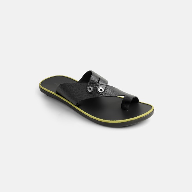 Mochi Men Black Casual Slippers (SKU: 16-1320-11-40)