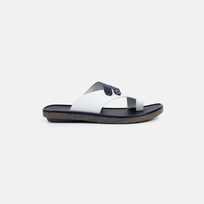 Mochi Men White-blue Casual Slippers (SKU: 16-1320-56-40)