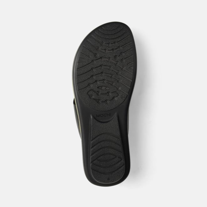 Mochi Men Black Casual Slippers (SKU: 16-1320-11-40)