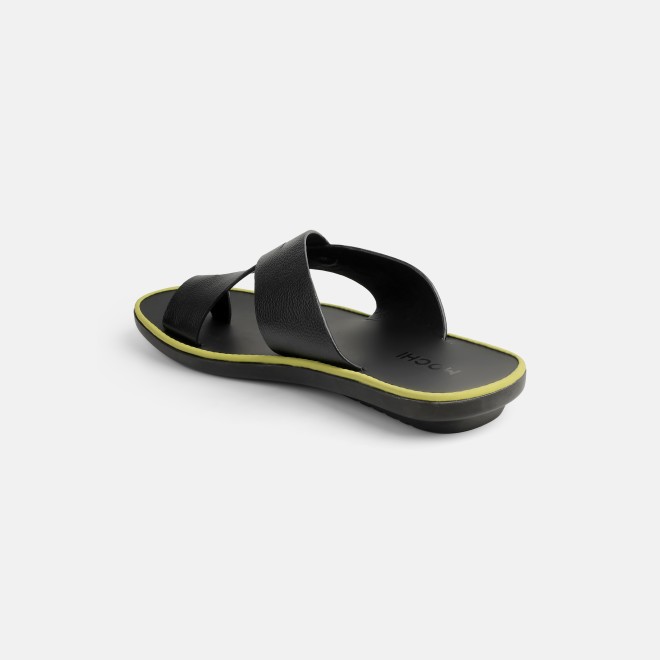 Mochi Men Black Casual Slippers (SKU: 16-1320-11-40)