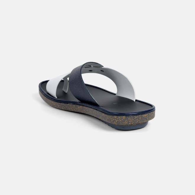 Mochi Men White-blue Casual Slippers (SKU: 16-1320-56-40)