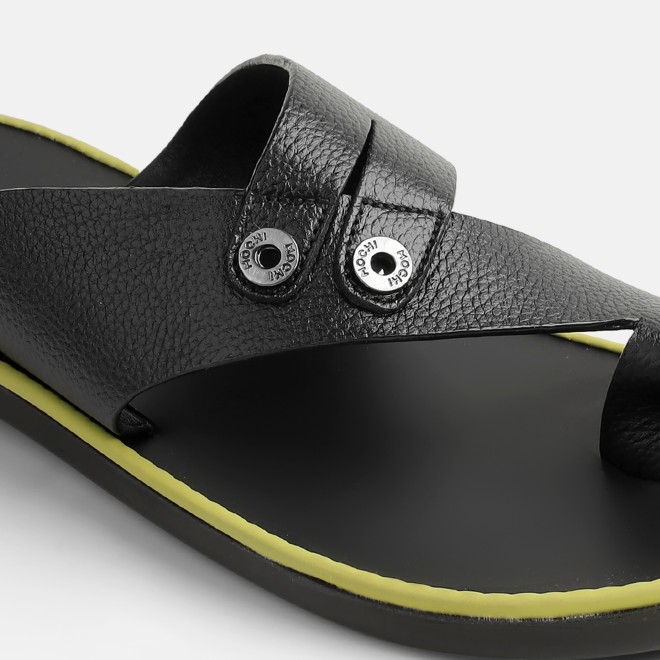 Mochi Men Black Casual Slippers (SKU: 16-1320-11-40)