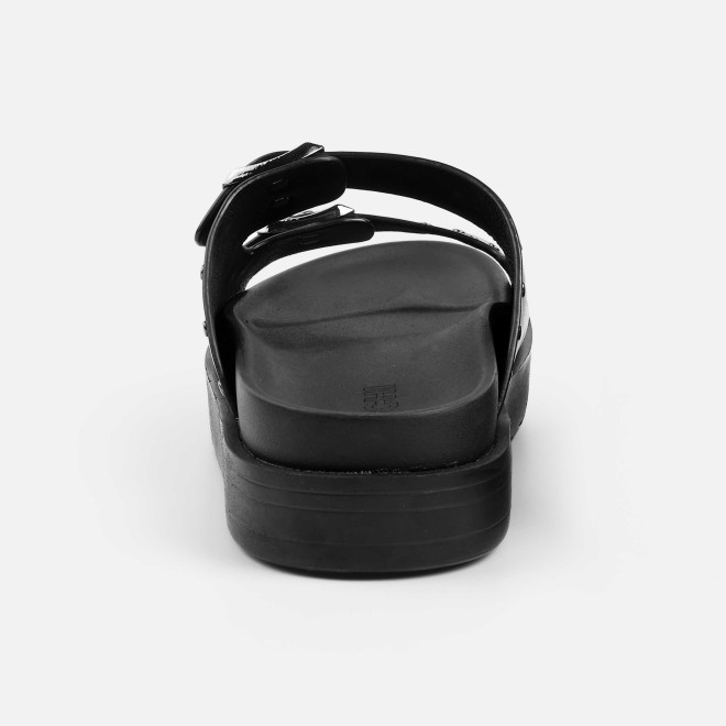 Mochi Men Black Casual Slippers (SKU: 16-1322-11-40) Mochi Men Black Casual Slippers (SKU: 16-1322-11-40)