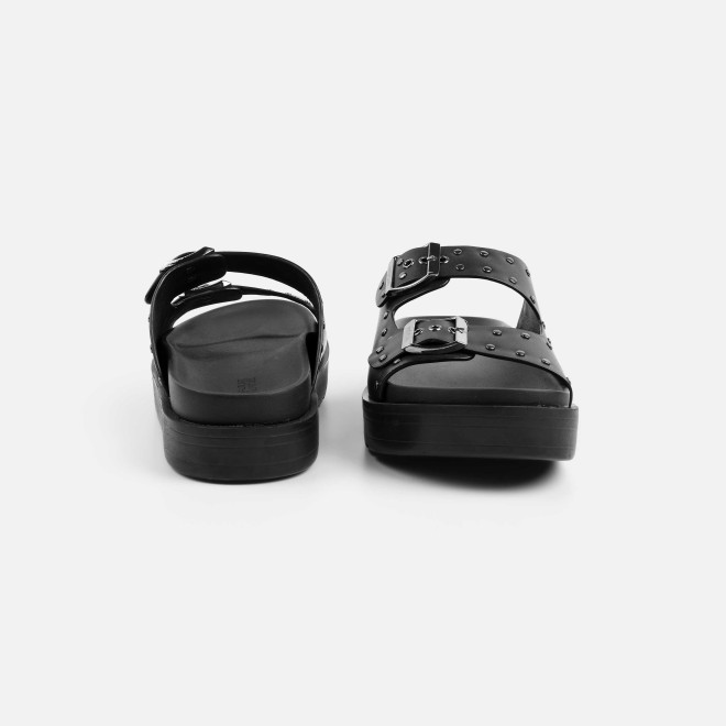 Mochi Men Black Casual Slippers (SKU: 16-1322-11-40) Mochi Men Black Casual Slippers (SKU: 16-1322-11-40)