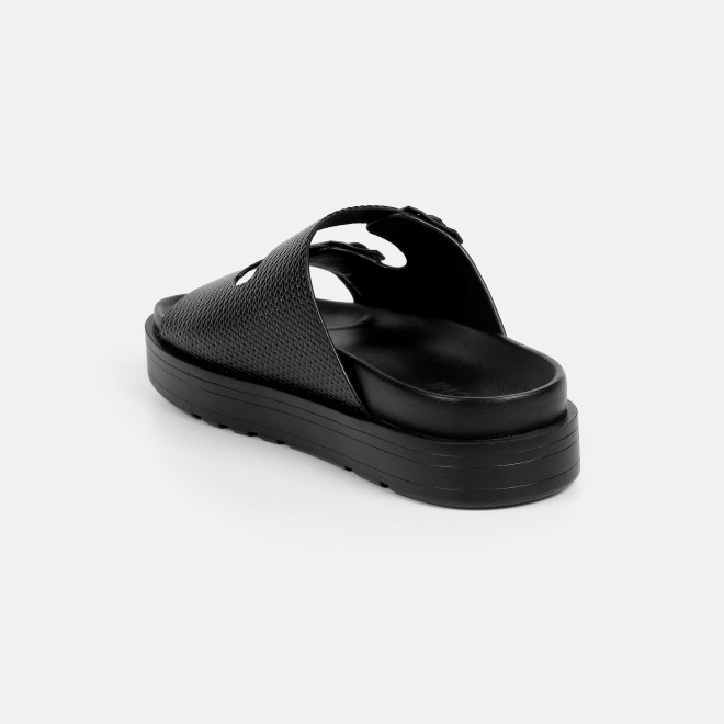 Mochi Men Black Casual Slippers (SKU: 16-1324-11-43)