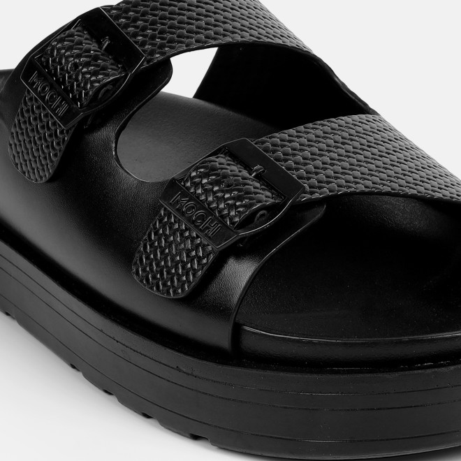 Mochi Men Black Casual Slippers (SKU: 16-1324-11-43)