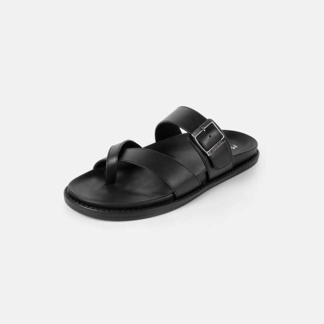 Mochi Men Black Casual Slippers (SKU: 16-1341-11-40)