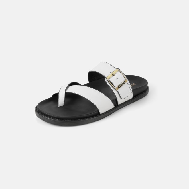 Mochi Men White Casual Slippers (SKU: 16-1341-16-40)