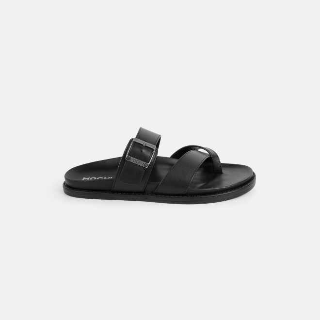 Mochi Men Black Casual Slippers (SKU: 16-1341-11-40)