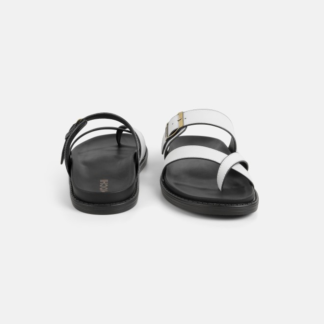 Mochi Men White Casual Slippers (SKU: 16-1341-16-40)
