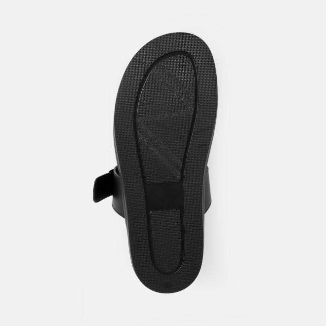 Mochi Men Black Casual Slippers (SKU: 16-1341-11-40)