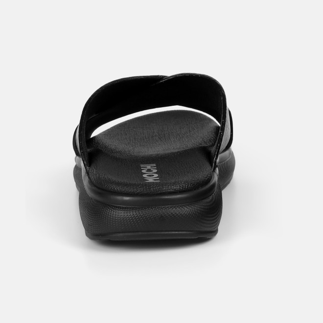 Mochi Men Black Casual Slippers (SKU: 16-1343-11-40)
