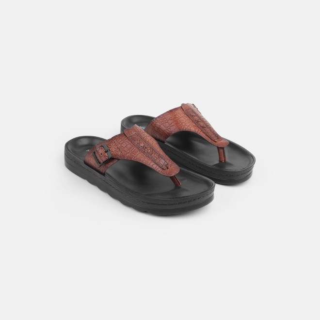 Mochi Men Tan Casual Slippers (SKU: 16-1371-23-40)