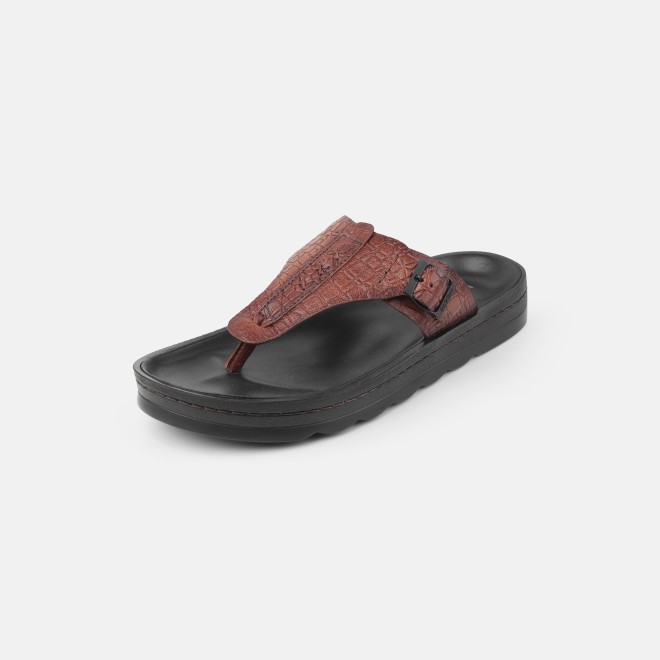 Mochi Men Tan Casual Slippers (SKU: 16-1371-23-40)