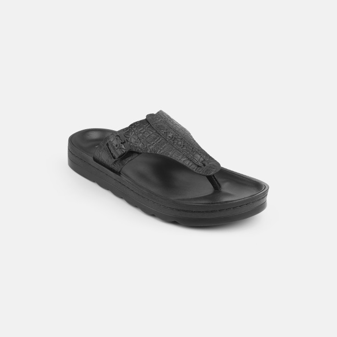 Mochi Men Black Casual Slippers (SKU: 16-1371-11-40) Mochi Men Black Casual Slippers (SKU: 16-1371-11-40)