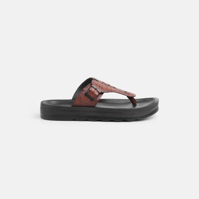 Mochi Men Tan Casual Slippers (SKU: 16-1371-23-40)