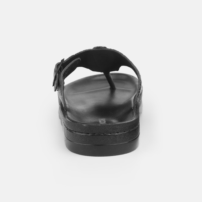 Mochi Men Black Casual Slippers (SKU: 16-1371-11-40) Mochi Men Black Casual Slippers (SKU: 16-1371-11-40)