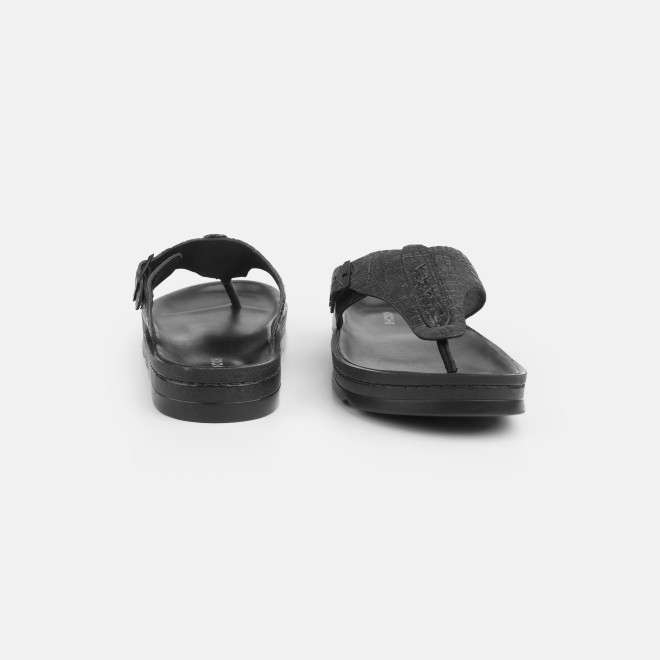 Mochi Men Black Casual Slippers (SKU: 16-1371-11-40) Mochi Men Black Casual Slippers (SKU: 16-1371-11-40)